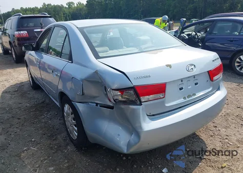 2006 Hyundai Sonata Gls/Lx z USA, uszkodzony, nr VIN 5NPEU46C56H082628